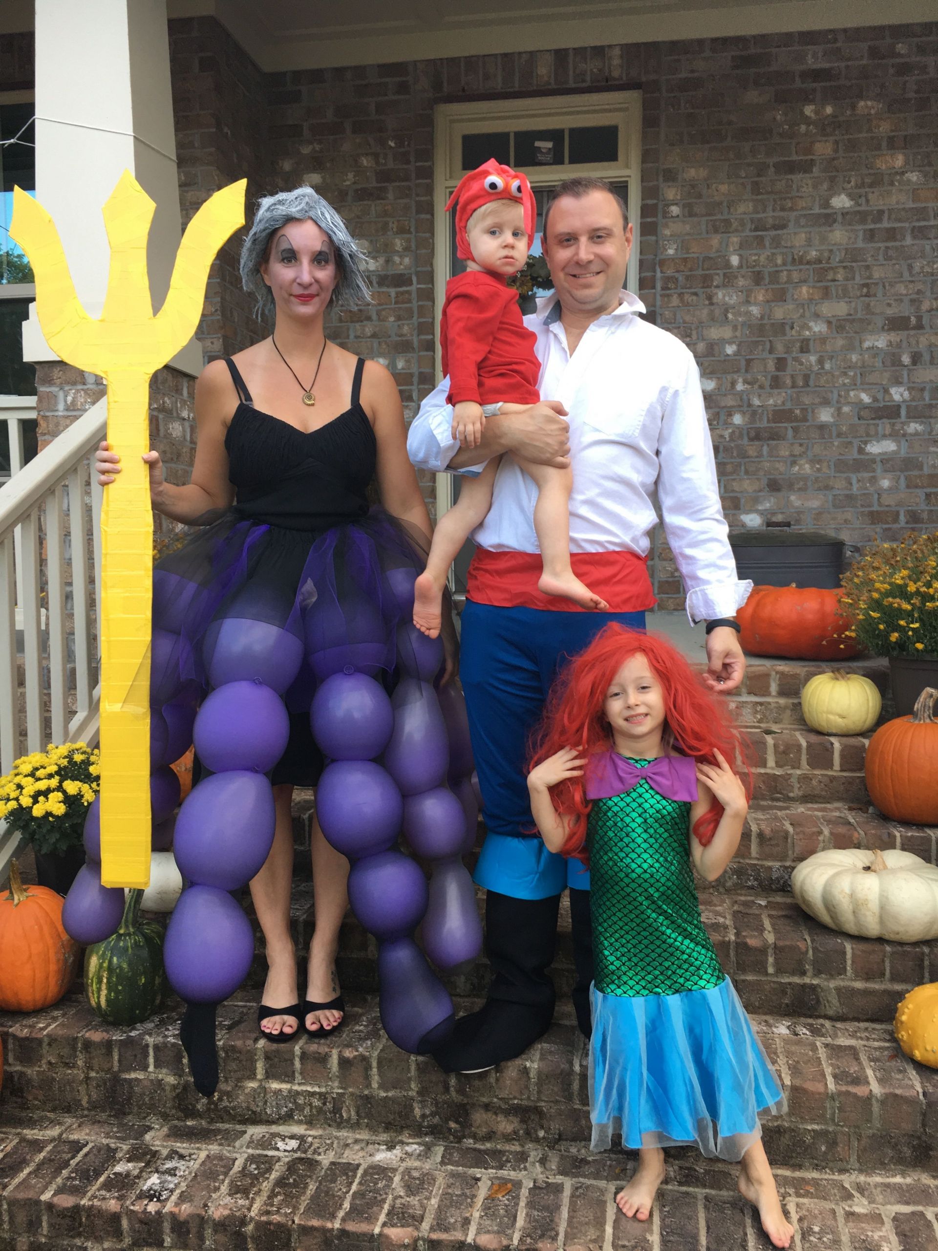 Little Mermaid Family Costume Luxury the Little Mermaid Family Halloween Costumes Ursula Sebastian Prince