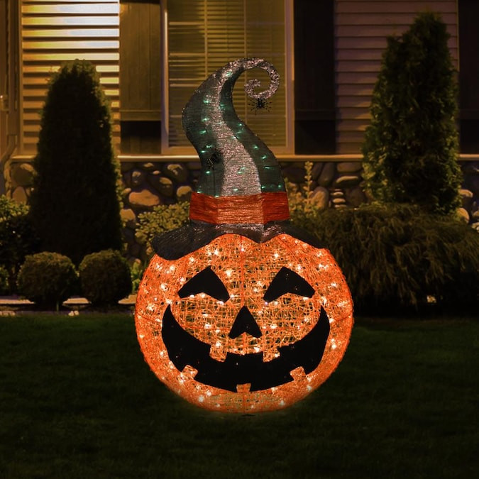 Lowe&amp;#039;s Halloween Decorations Outdoor Awesome Holiday Living 3 5 Ft Lighted Pumpkin Sculpture In the Outdoor