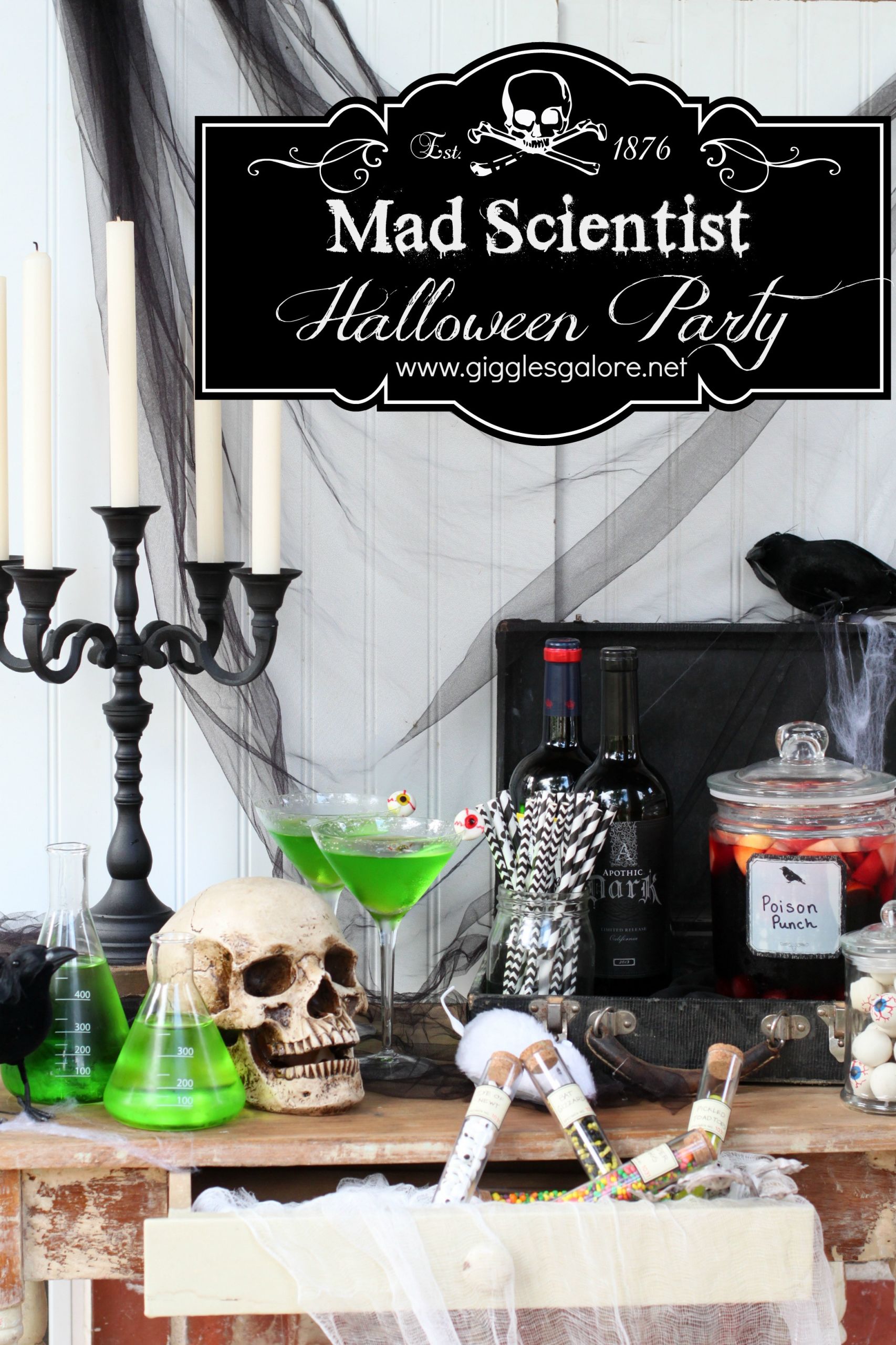 Mad Scientist Halloween Decorations Best Of Mad Scientist Halloween Party Giggles Galore