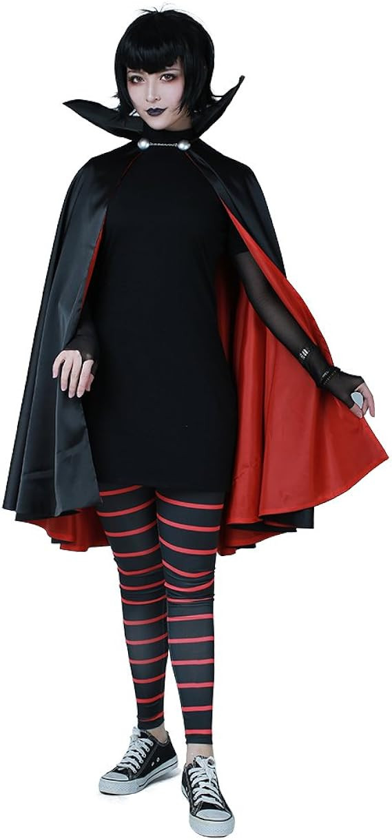 Mavis Dracula Costume Unique Cosplay Women S Mavis Dracula Halloween Costume with Cape M Black