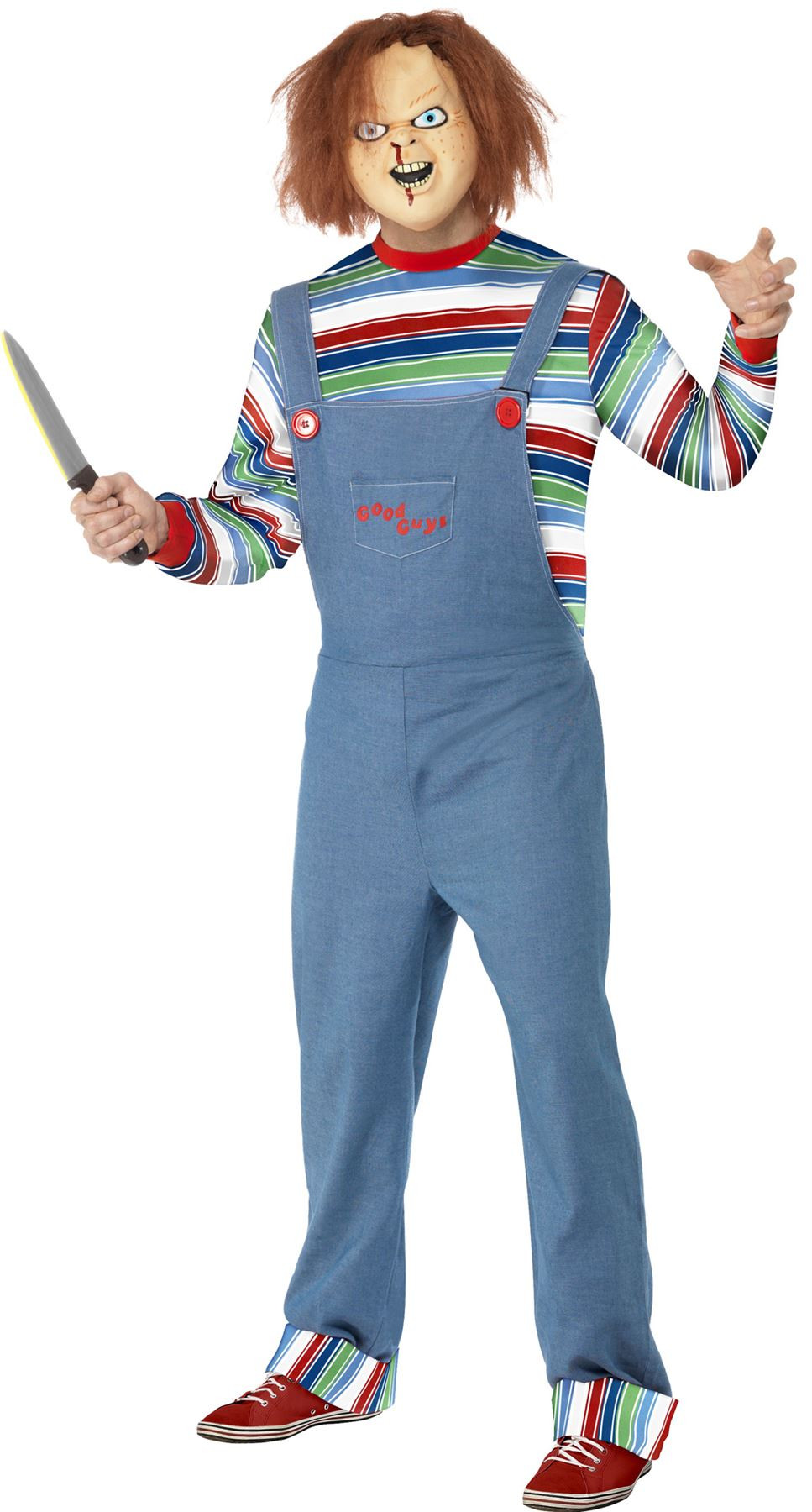 Mens Chucky Costume Lovely Mens Chucky Costume Halloween Fancy Dress Childs Play Movie Outfit