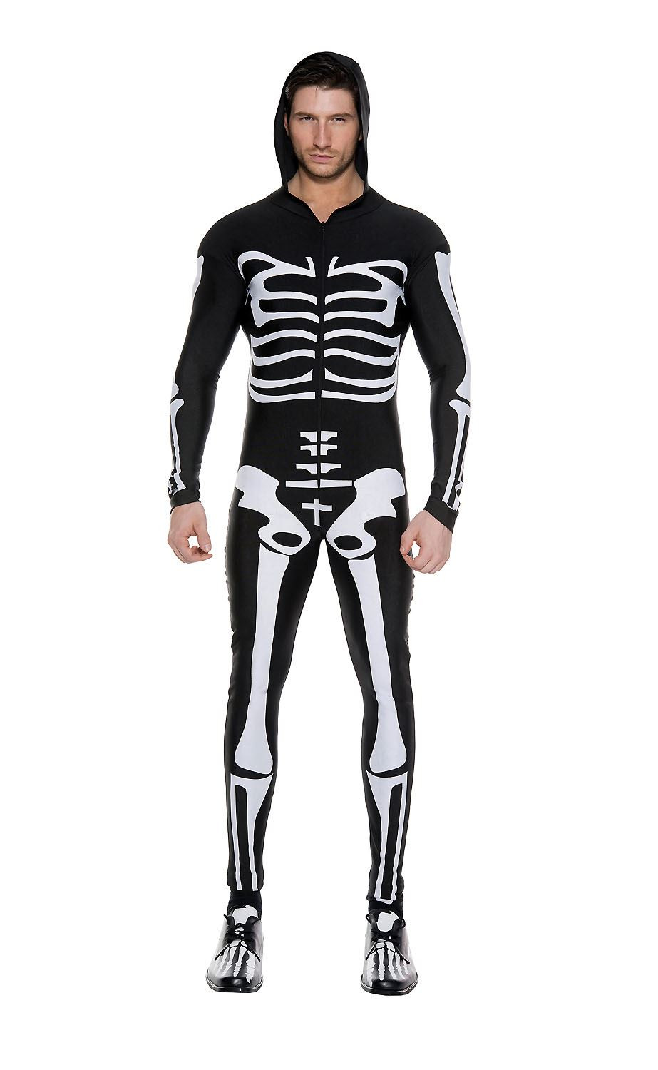 Mens Skeleton Costume Elegant Adult Skeleton Bodysuit Men Costume $37 99