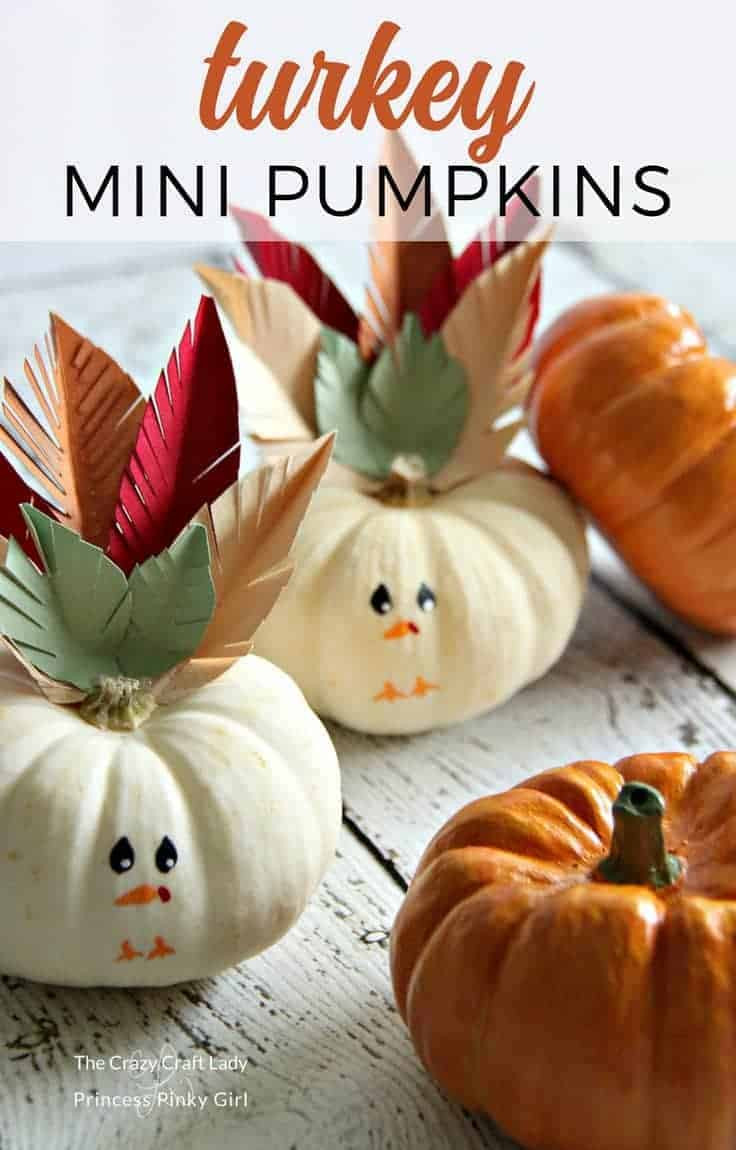 Mini Pumpkins for Crafts Unique Turkey Mini Pumpkins Craft An Easy Thanksgiving Craft