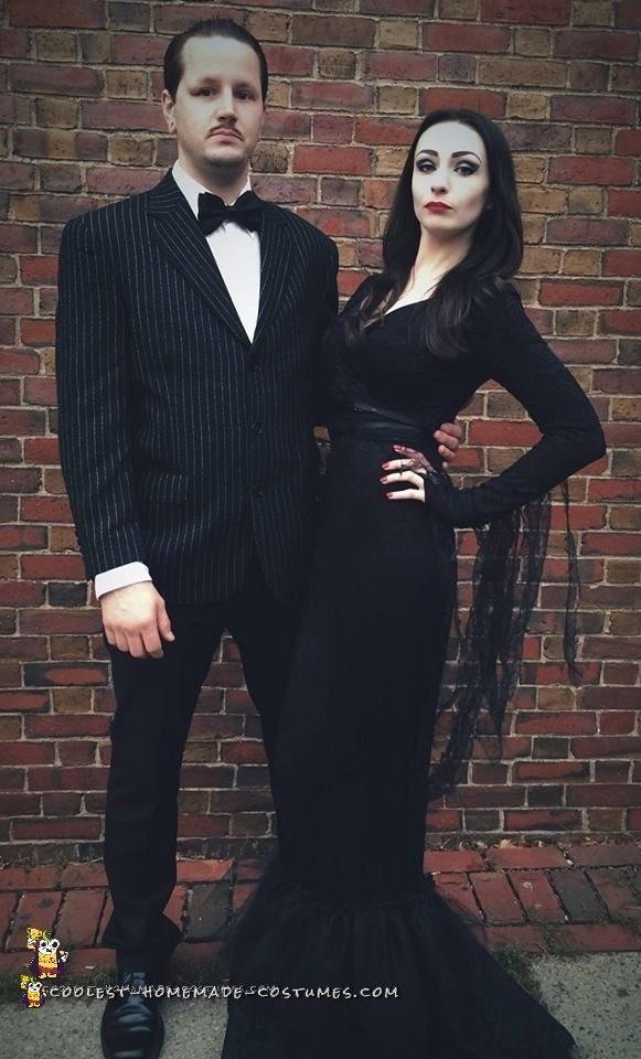 Morticia and Gomez Costumes Beautiful Cool Morticia and Gomez Addams Couple Costume