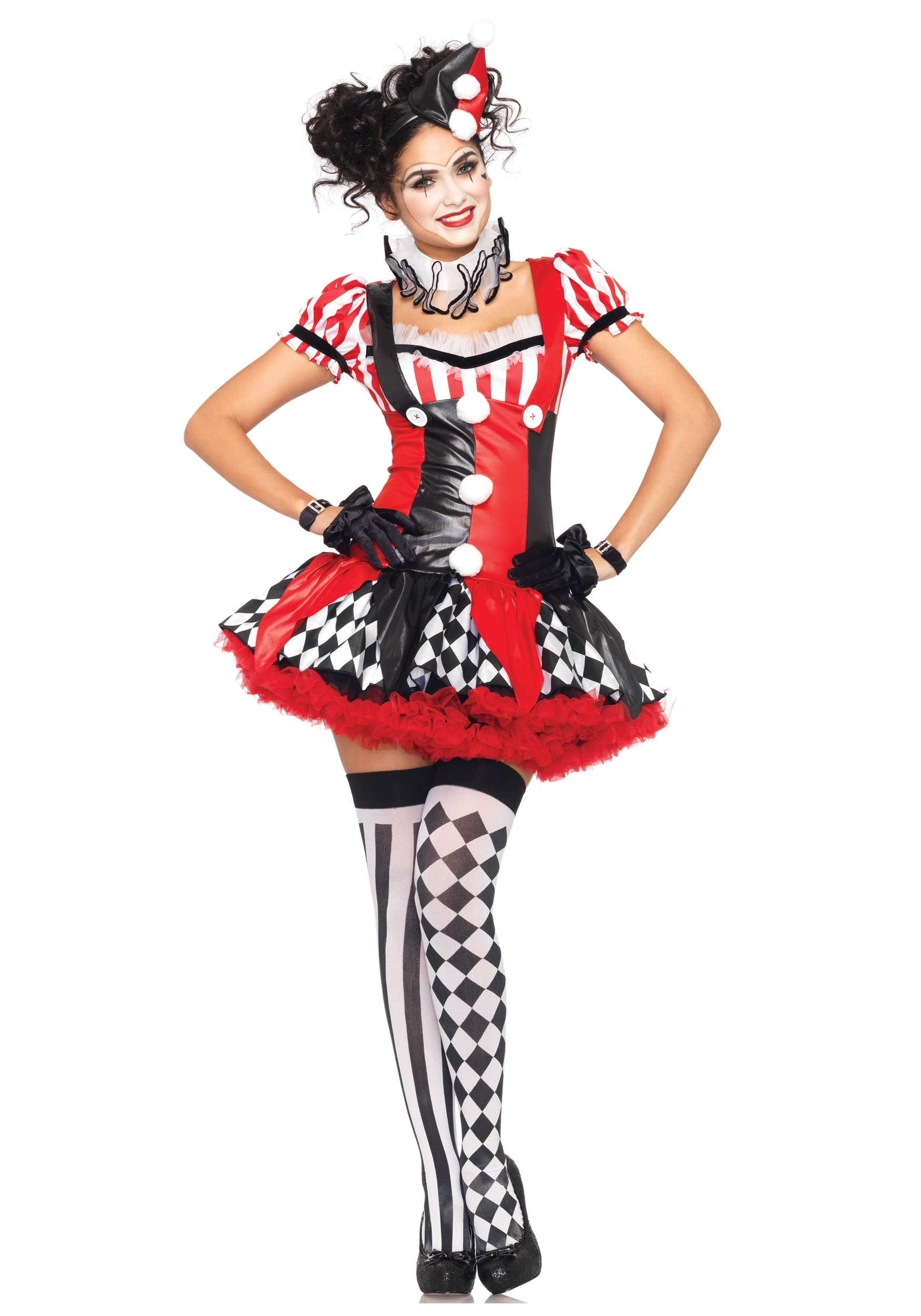 Naughty Halloween Costumes New Women S Naughty Harlequin Clown Costume