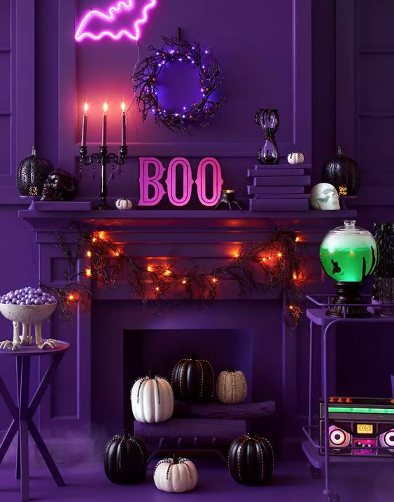 Neon Halloween Decor Unique 28 Stunning Neon Halloween Décor Ideas Digsdigs