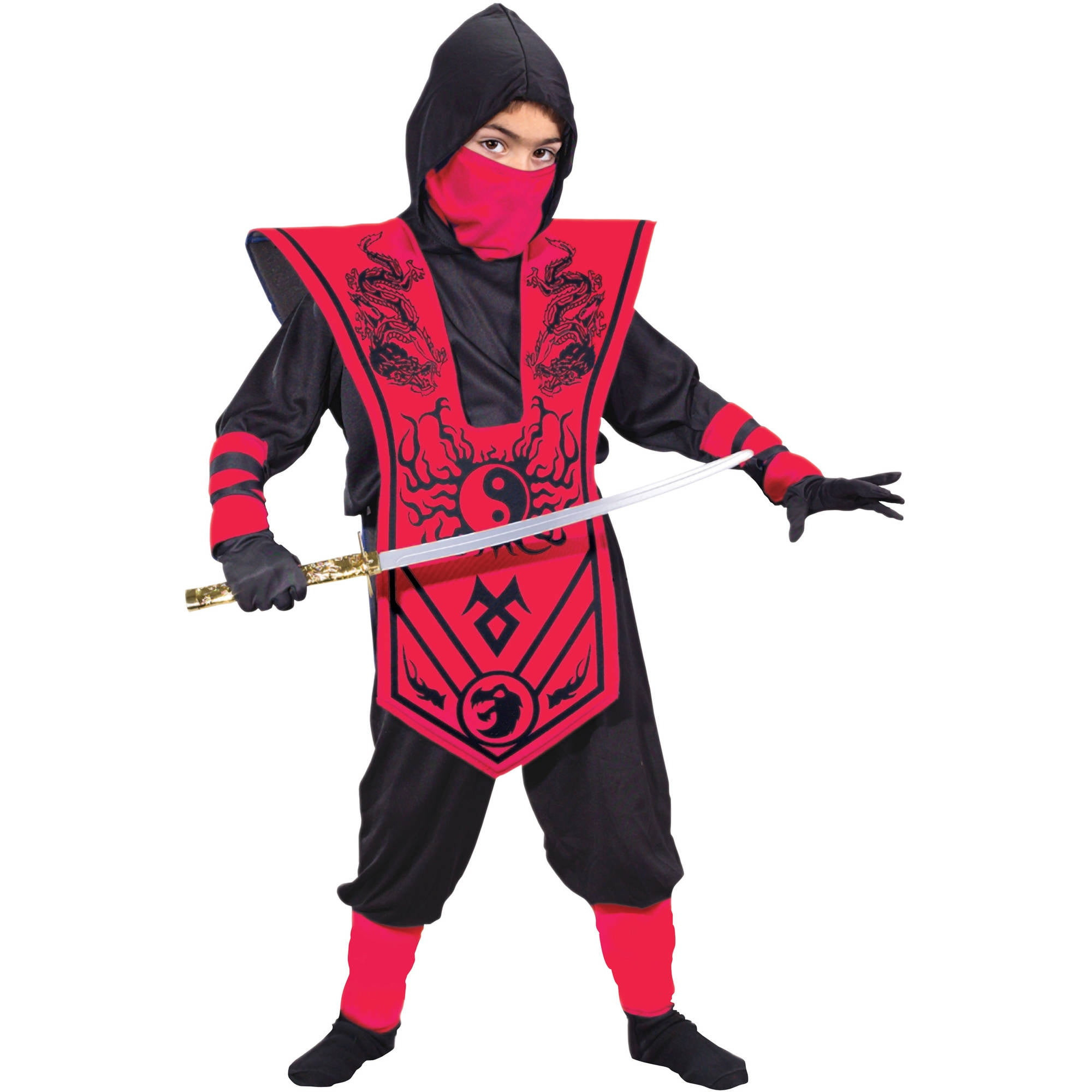 Ninja Halloween Costume Unique Plete Ninja Child Halloween Costume E Size 14 16 Walmart