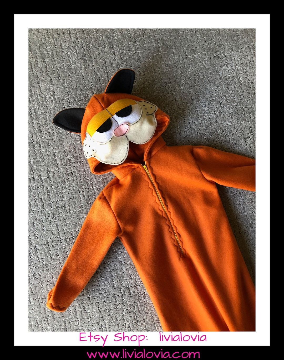 Orange Cat Costume Elegant orange Cat Costume Etsy