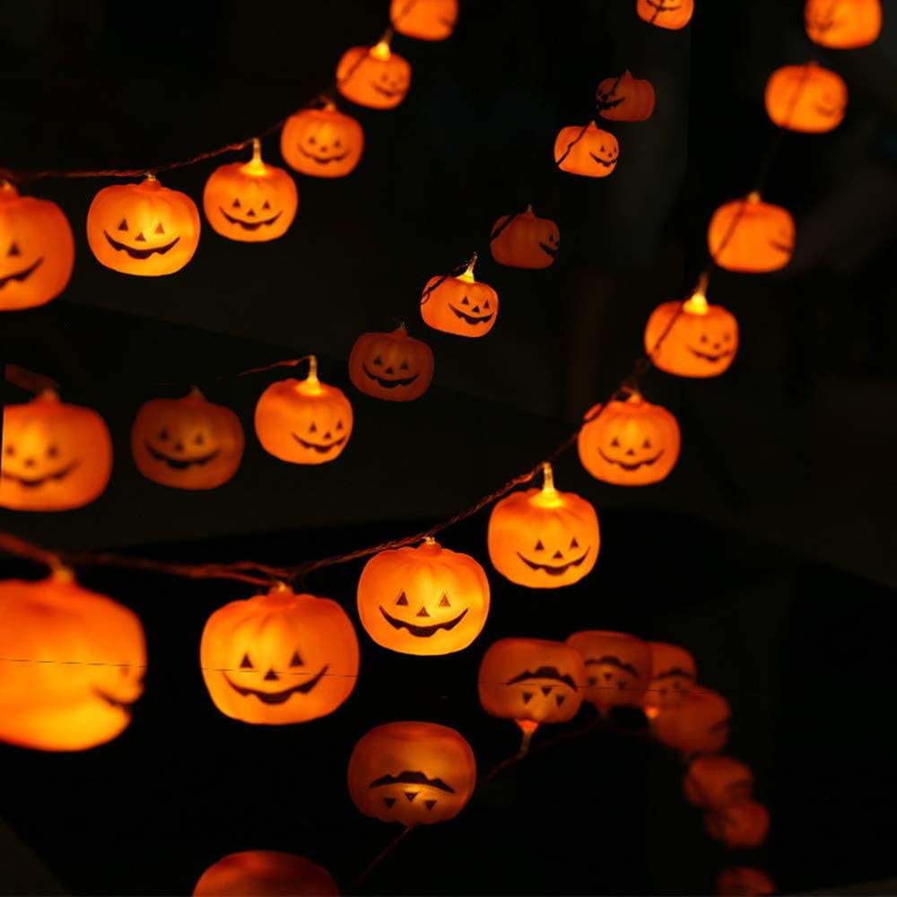 Orange Halloween Lights Luxury Led Pumpkin Lights Halloween String Lights Home and Outdoor Decoration