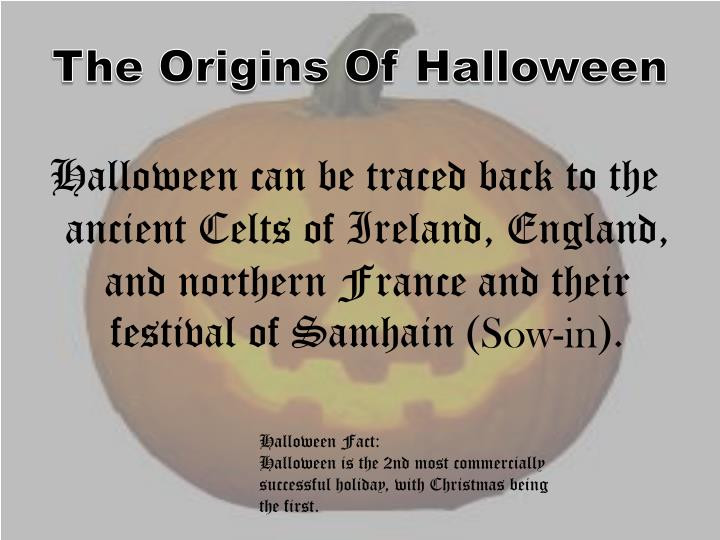 Origin Behind Halloween Awesome Ppt the History Behind Halloween Powerpoint Presentation Id