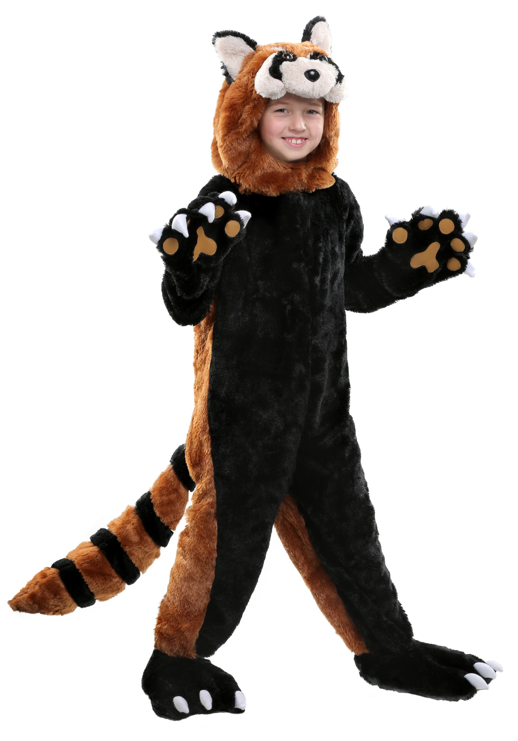 Panda Halloween Costume Beautiful Child Cozy Red Panda Costume