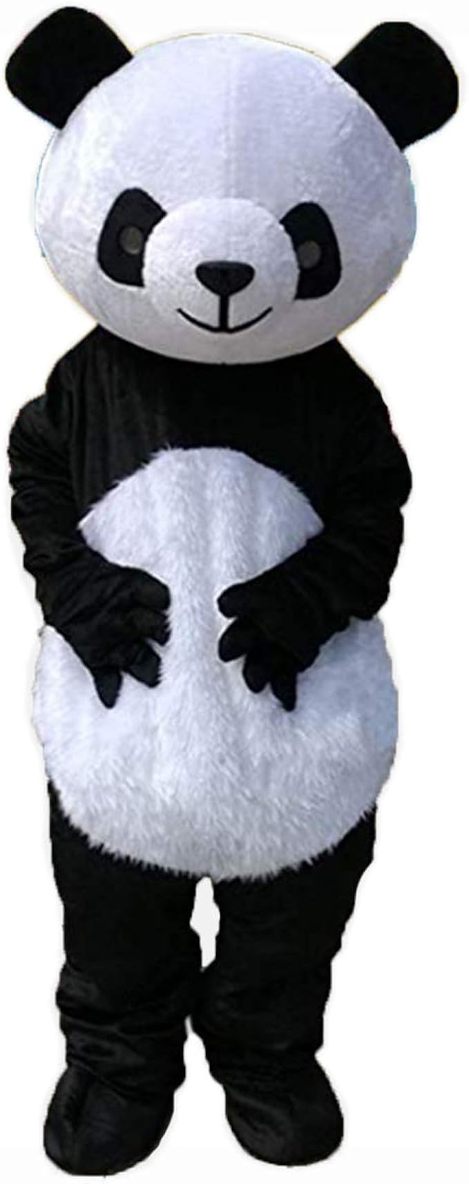 Panda Outfit for Adults Elegant Amazon Panda Bear Mascot Costume Cosplay Adult Outfit Dress Parade