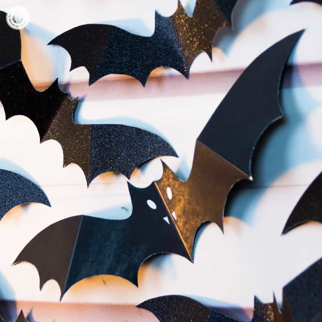 Paper Bats for Wall Unique Swarm Of Paper Bats Wall Decoration