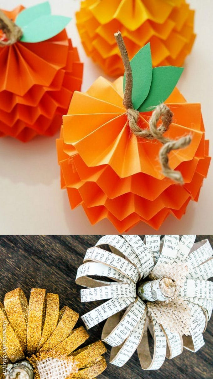 Paper Pumpkin Decoration Ideas Luxury 20 Easy Creative Diy Pumpkin Decorations Mostly Free