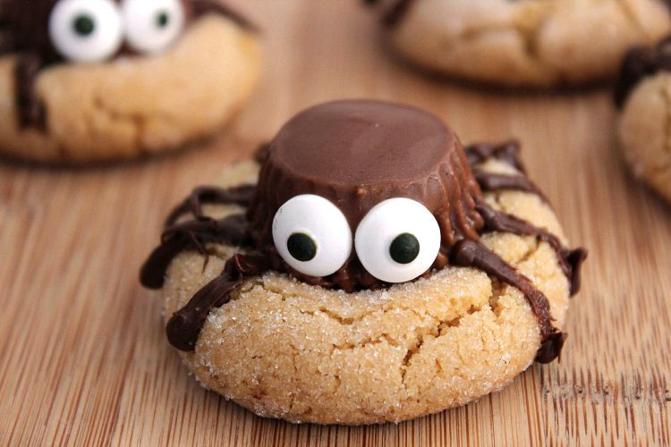 Peanut butter Cookie Spiders Luxury Halloween Peanut butter Spider Cookies Recipe