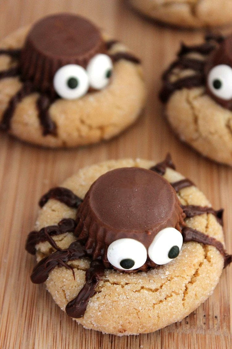 Peanut butter Spider Cookies Unique Halloween Peanut butter Spider Cookies Recipe