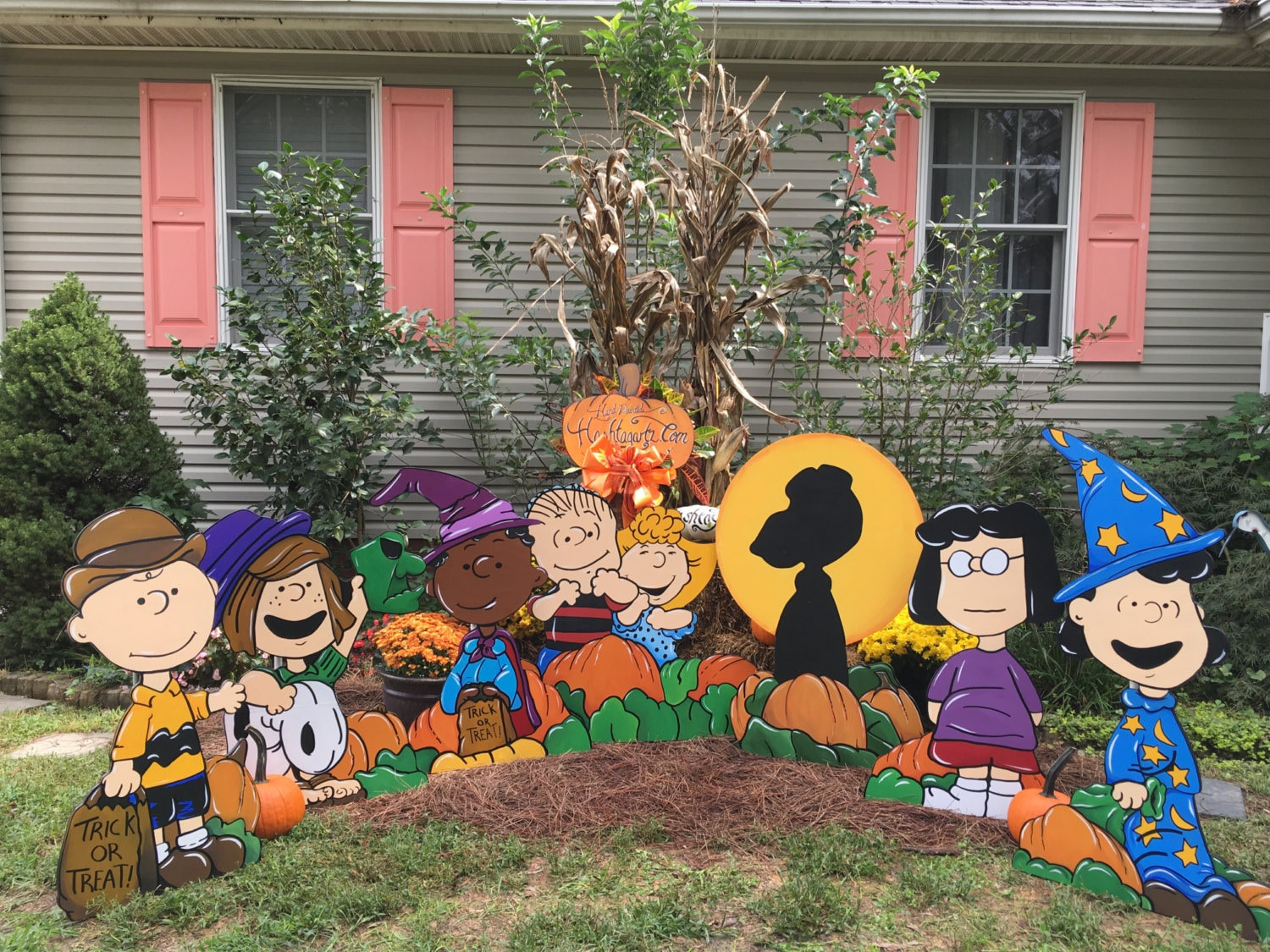 Peanuts Halloween Decorations New Peanuts Halloween Party Yard Art Hand Painted Display