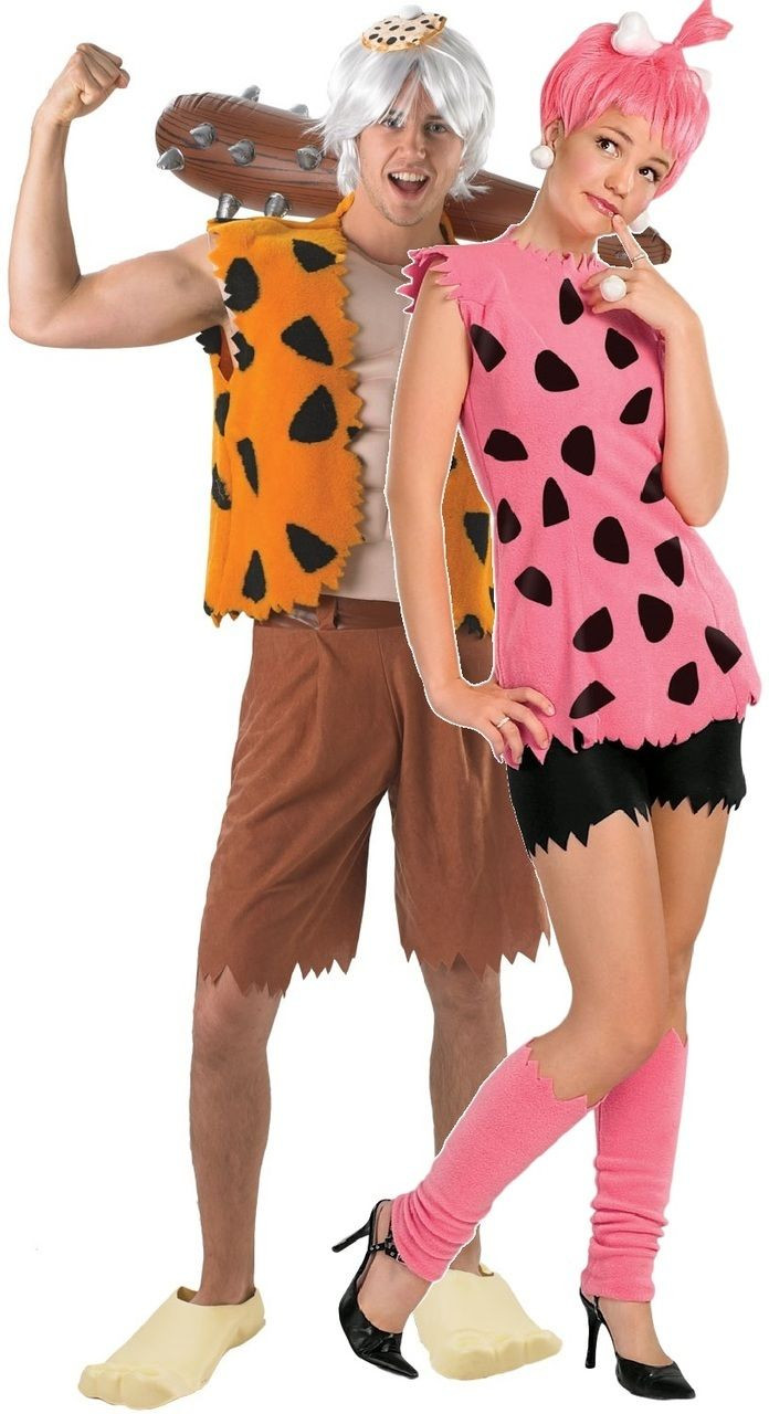 Pebbles and Bam Bam Costumes Awesome Couples Pebbles and Bamm Bamm Fancy Dress Costume