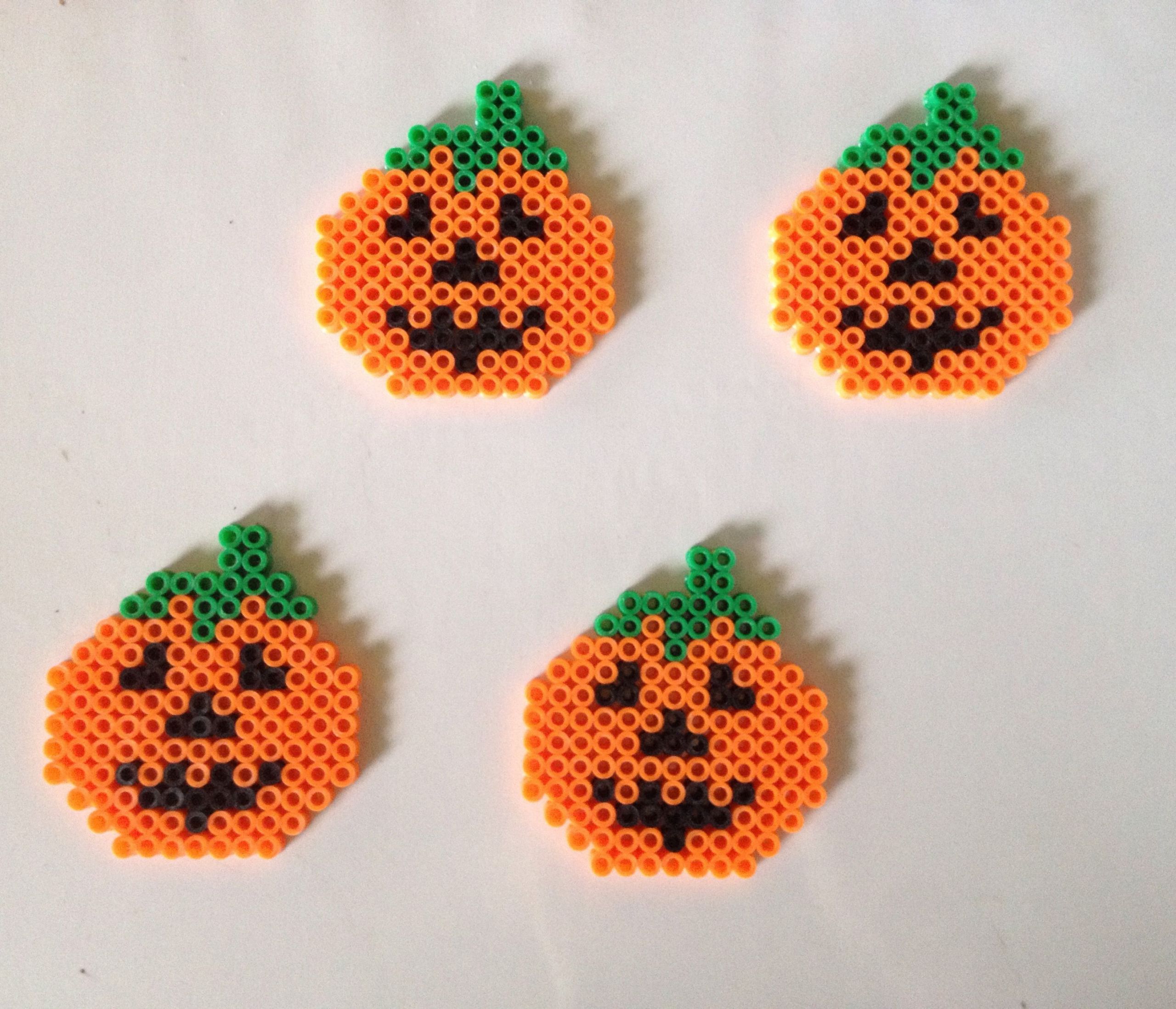 Perler Bead Pumpkin Elegant Perler Bead Pumpkin