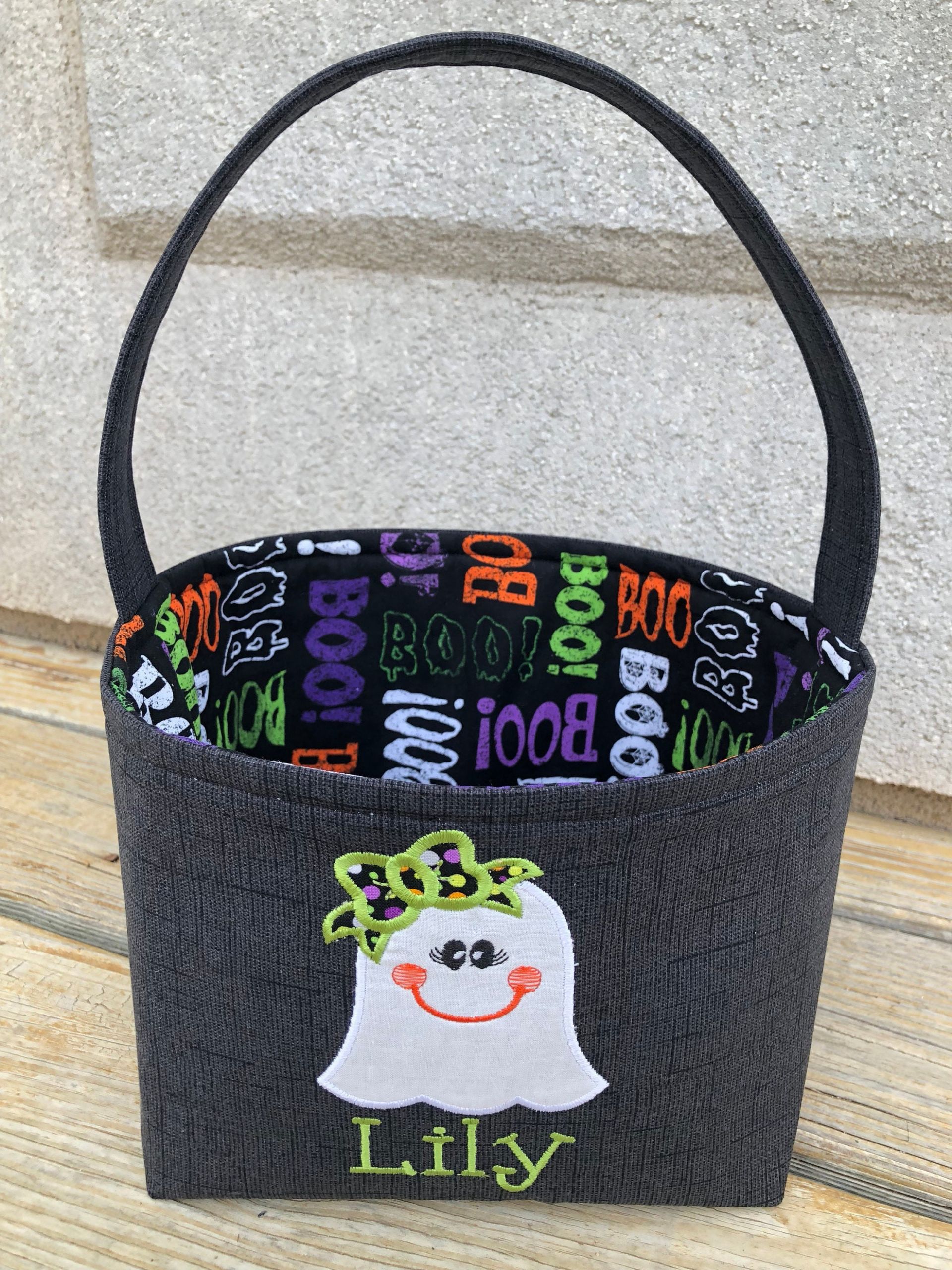 Personalized Halloween Bag Inspirational Personalized Halloween Bag Girl Ghost Halloween Basket