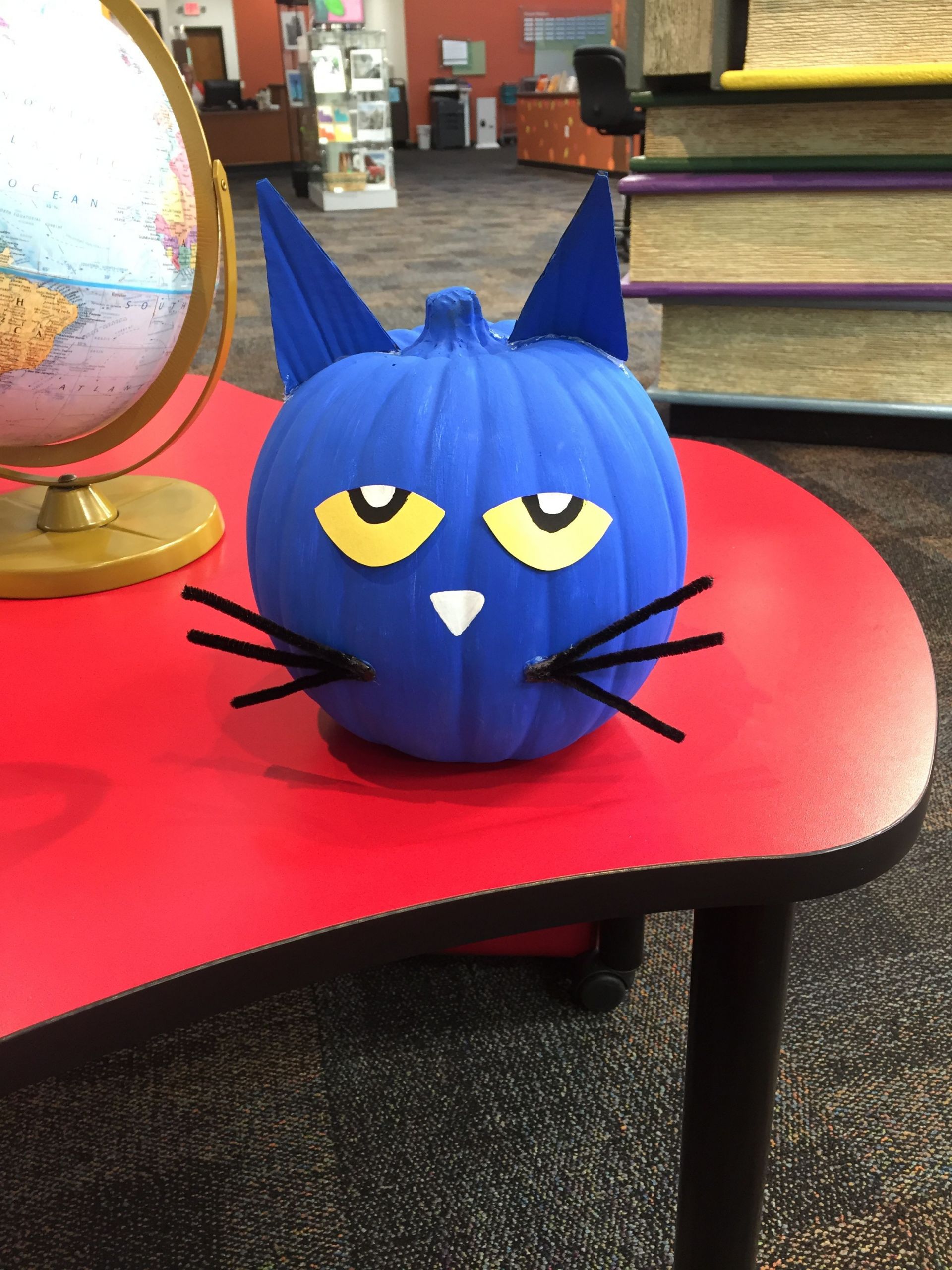 Pete the Cat Pumpkin Elegant Pete the Cat Painted Pumpkin