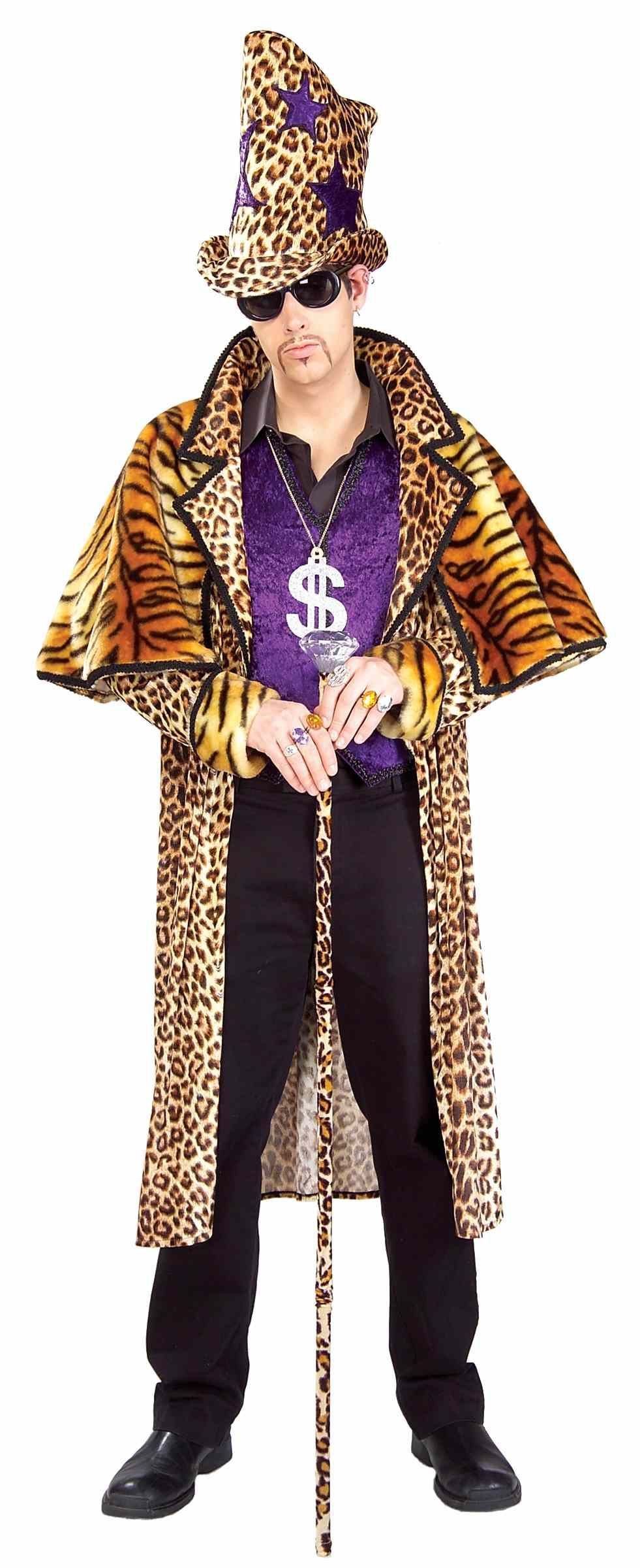 Pimp Halloween Costume New Adult Funky Pimp Men Costume $53 99