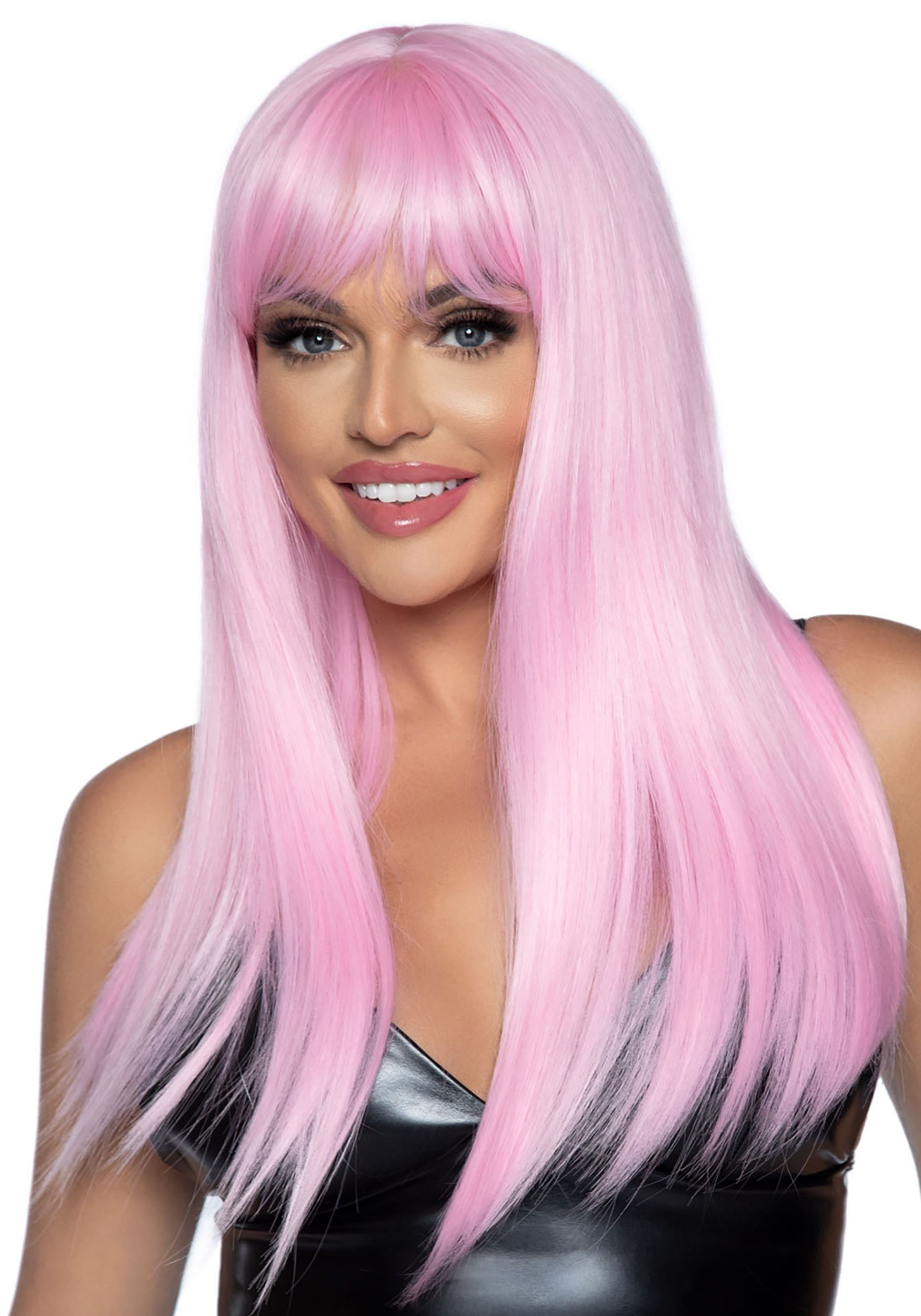 Pink Wig Costume Best Of Long 24 Inch Straight Pink Costume Wig