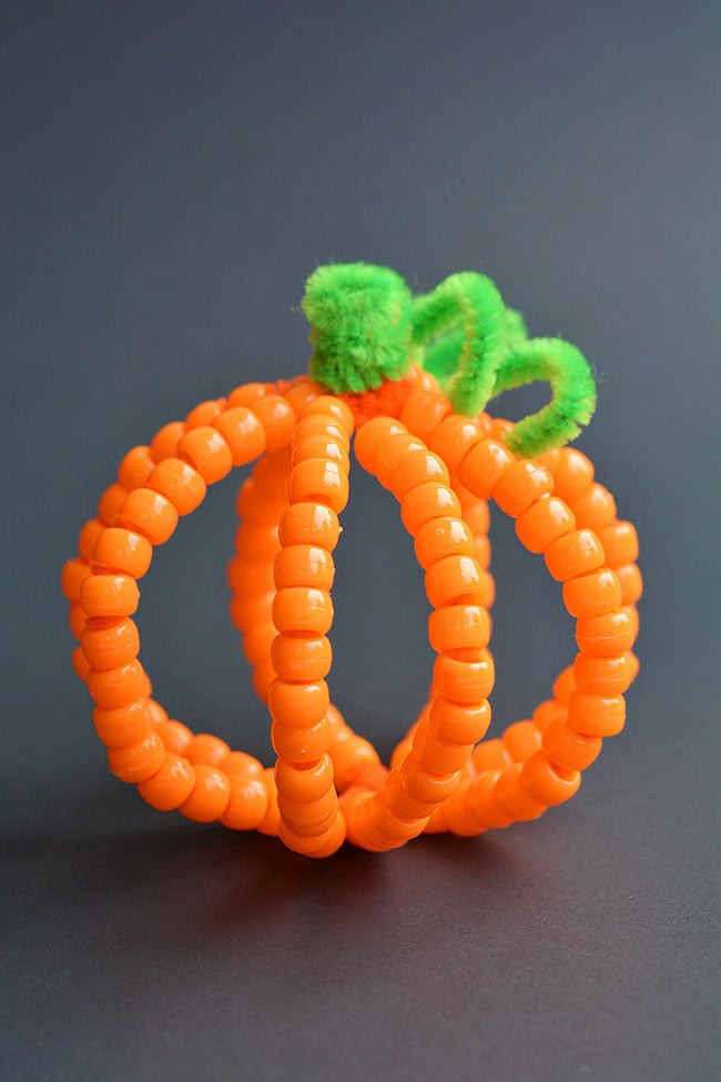 Pipe Cleaner Pumpkin New How to Make Beaded Pipe Cleaner Pumpkins E Little Project