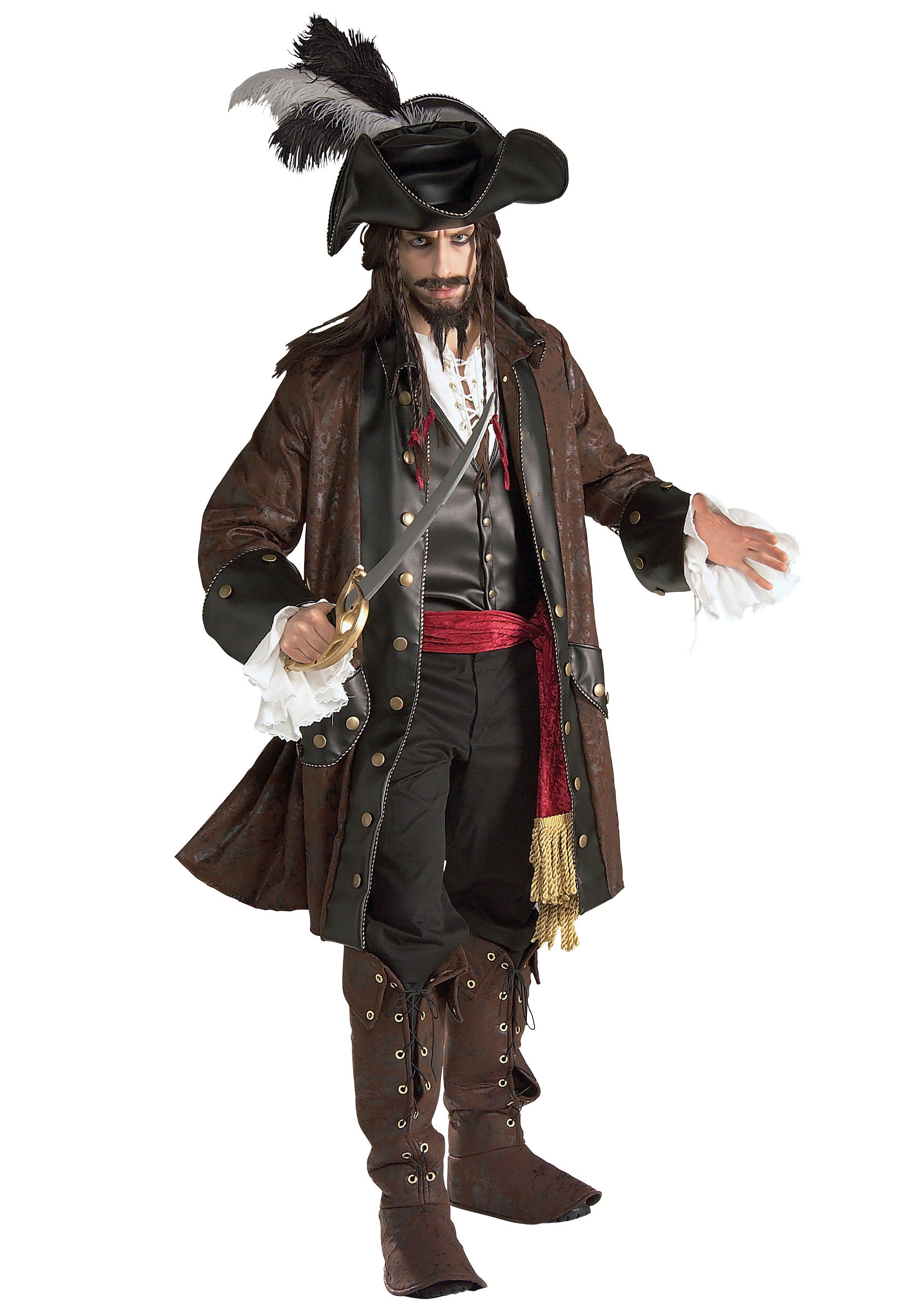 Pirate Outfits for Adults Awesome Authentic Caribbean Pirate Adult Costume Deluxe Male Pirate Costumes