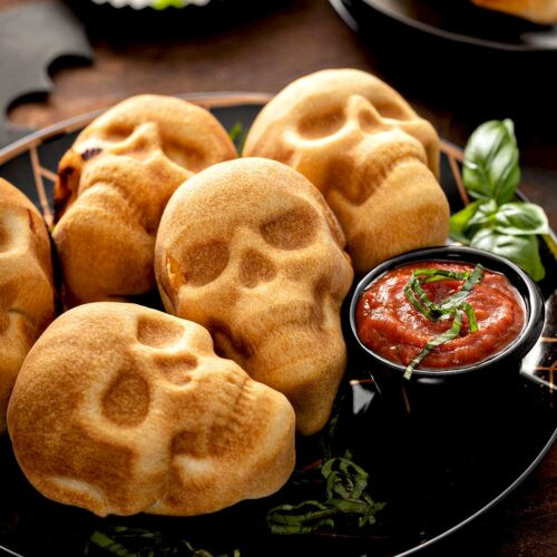 Pizza Skull Recipe Unique Halloween Pizza Skulls Lemon Blossoms