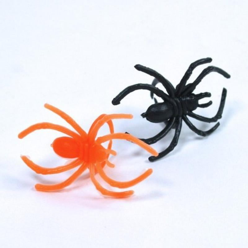 Plastic Spider Rings Unique Creepy Halloween Spider Ring Party Favour Plastic 1&quot; Pack Of 30