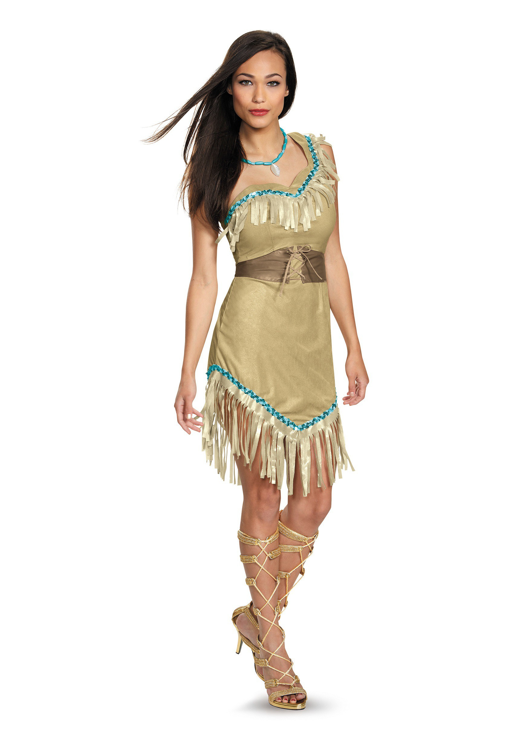 Pocahontas Costume Adults Fresh Deluxe Womens Pocahontas Costume