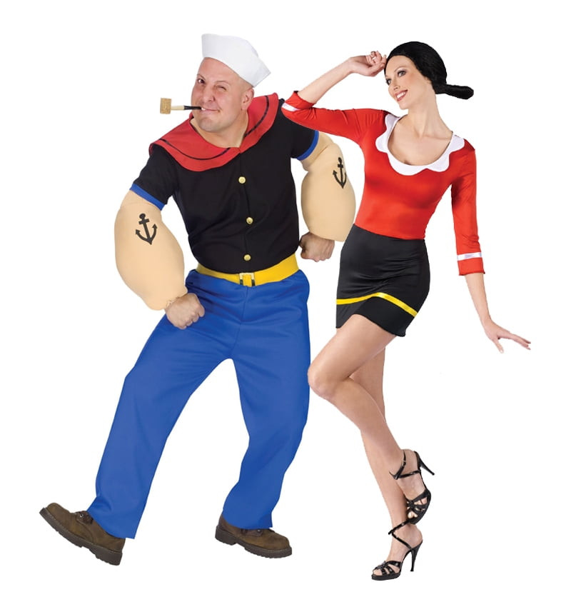 Popeye and Olive Oyl Costume Elegant Popeye and Olive Oyl Costume Set Walmart