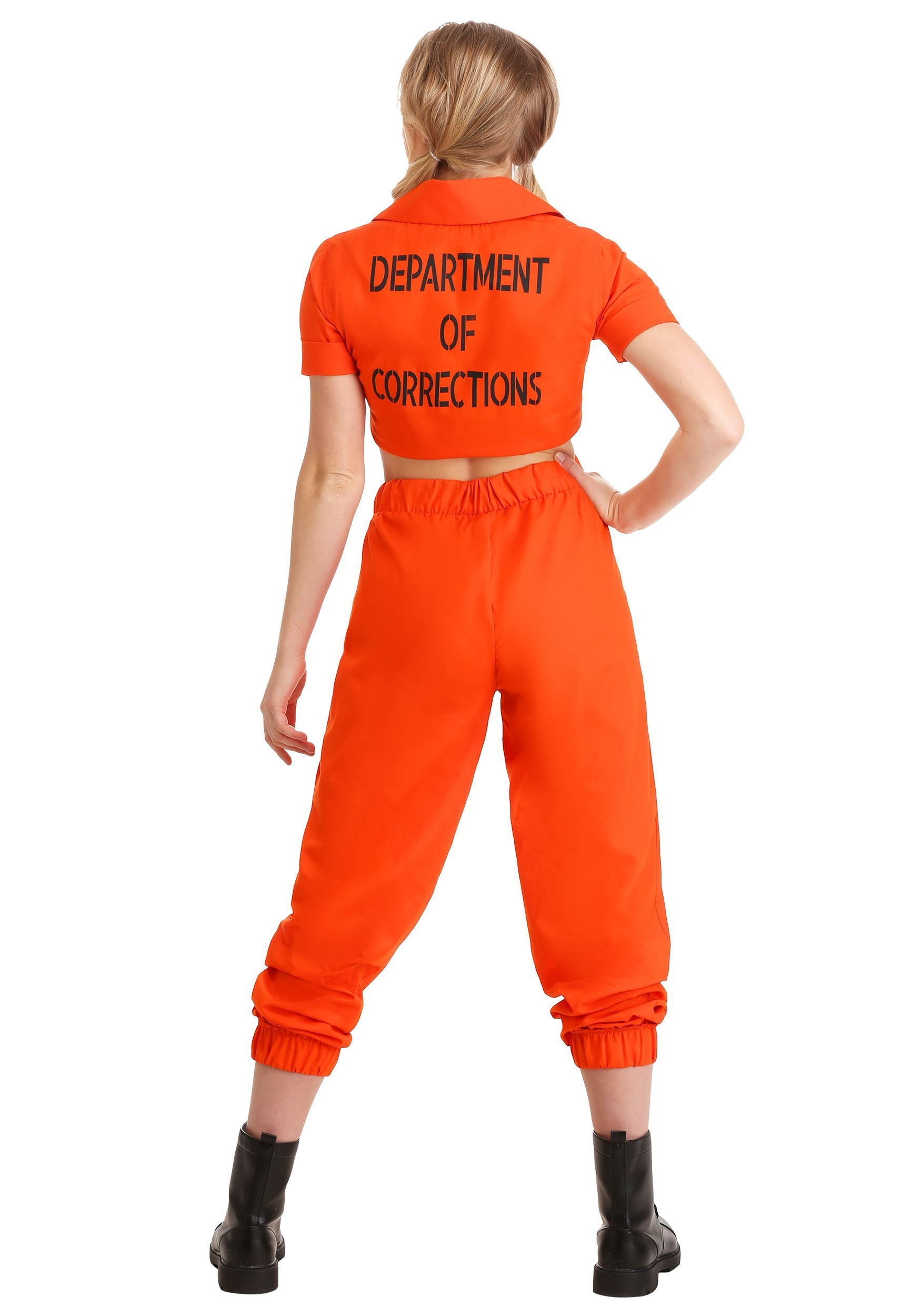 Prisoner Costume Womens Lovely orange Inmate Prisoner Costume for Women