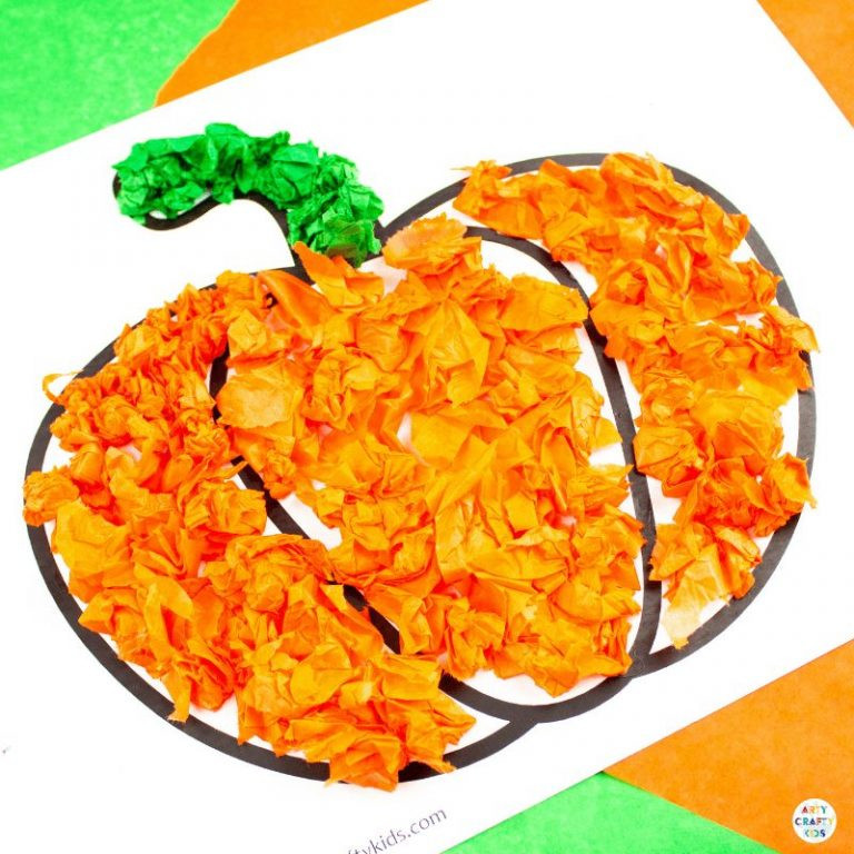 Pumpkin Tissue Paper Elegant Tissue Paper Pumpkin Craft Arty Crafty Kids