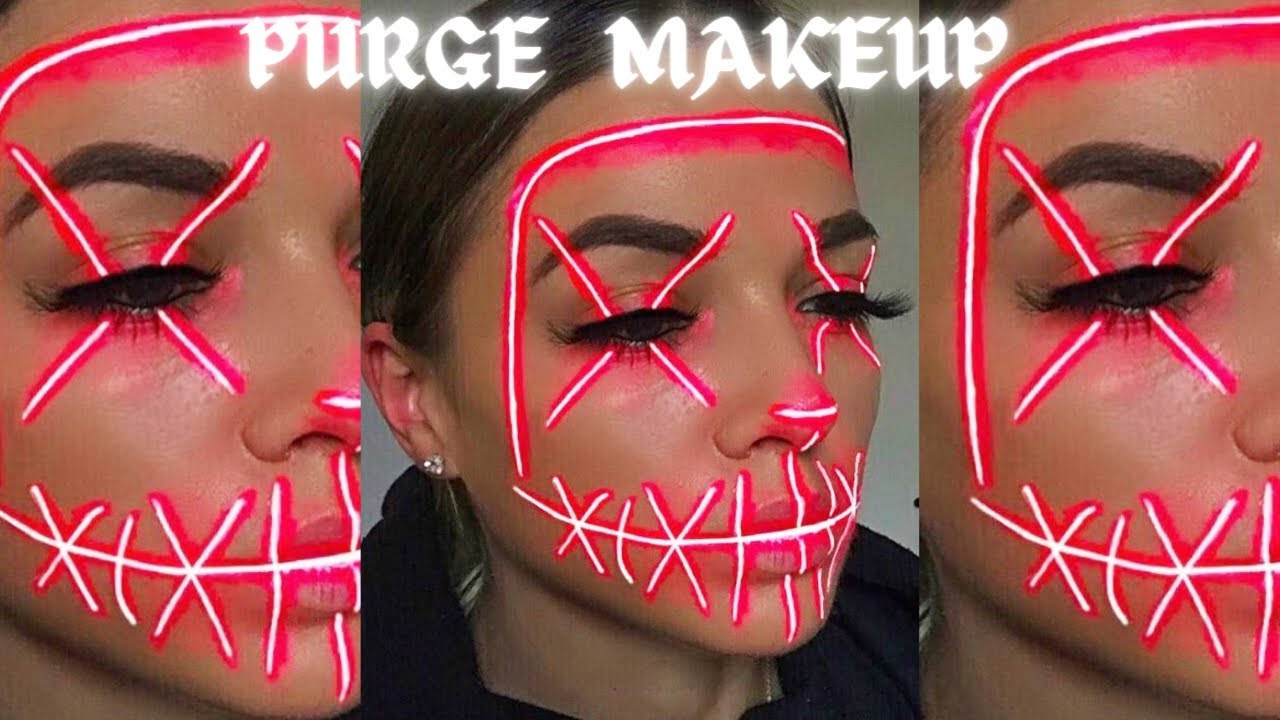 Purge Halloween Makeup Best Of Purge Makeup Tutorial Halloween Makeup