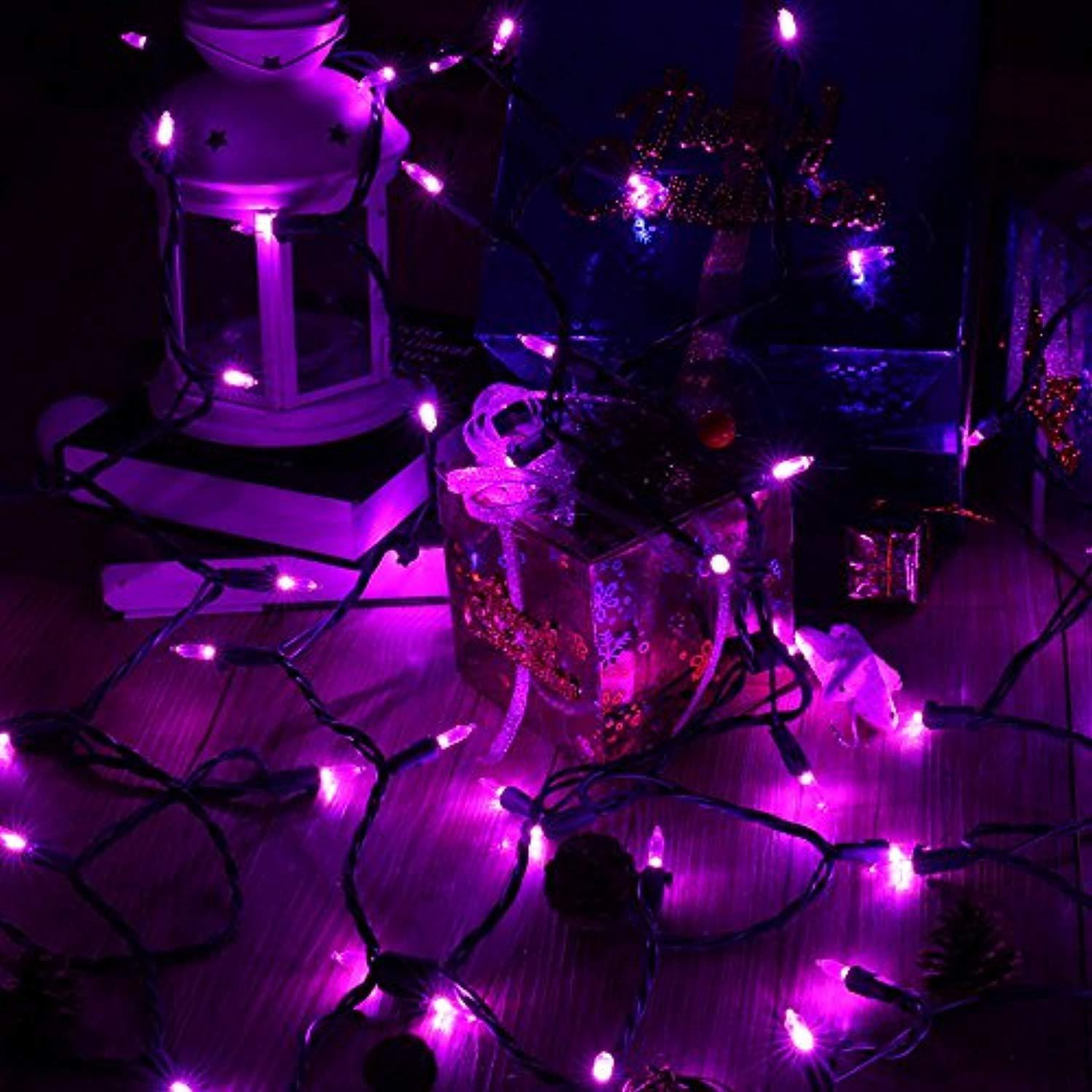 Purple Halloween Lights New Brizled Purple Halloween Lights 100 Led 33ft Halloween String Lights