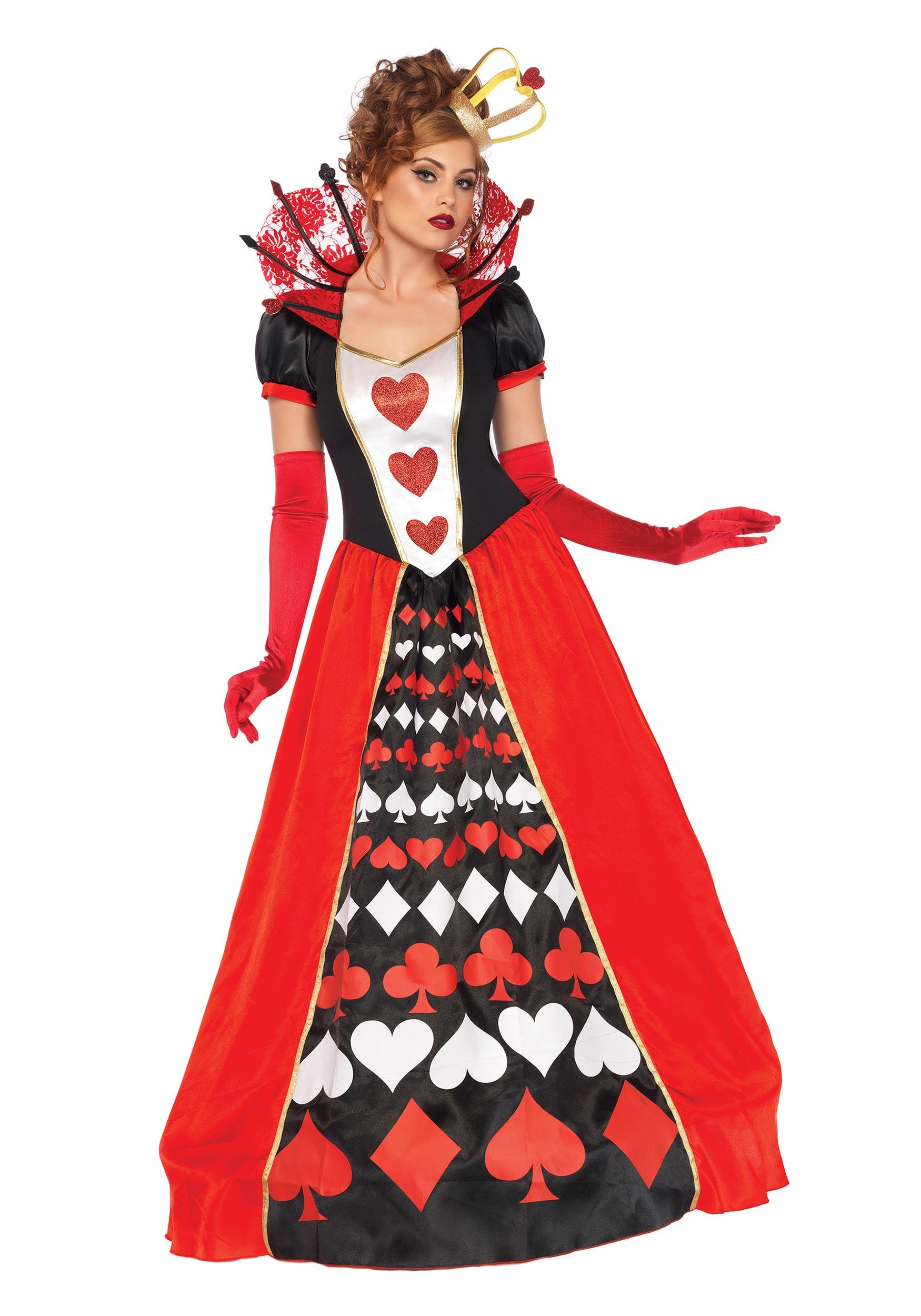 Queen Of Hearts Halloween Costume Beautiful Women S Deluxe Queen Of Hearts Costume