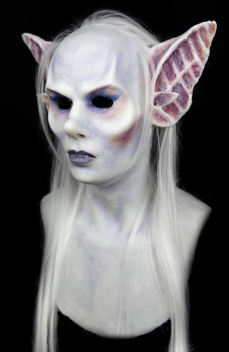 Realistic Halloween Masks for Adults Lovely Silicone Mask Dark Elf Queen Hand Made Unique Custom Mask Human Mask