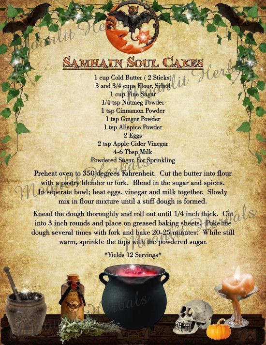 Recipes for Samhain Beautiful Samhain soul Cake Recipe