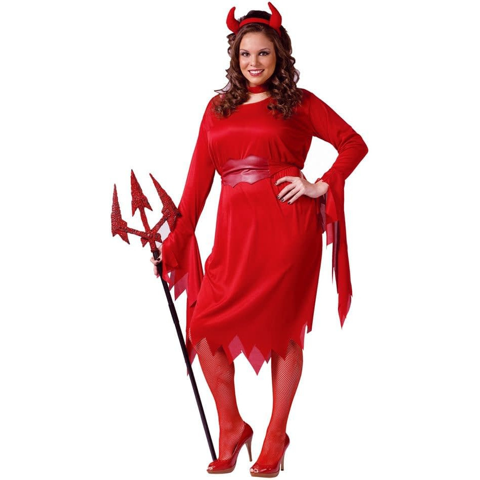 Red Devil Costume New Red Devil Adult Plus Size Costume