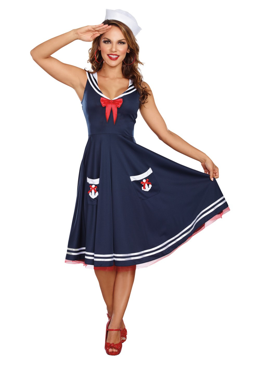 Sailor Halloween Costume Elegant Sailor Aboard Woman Costume Professional Costumes