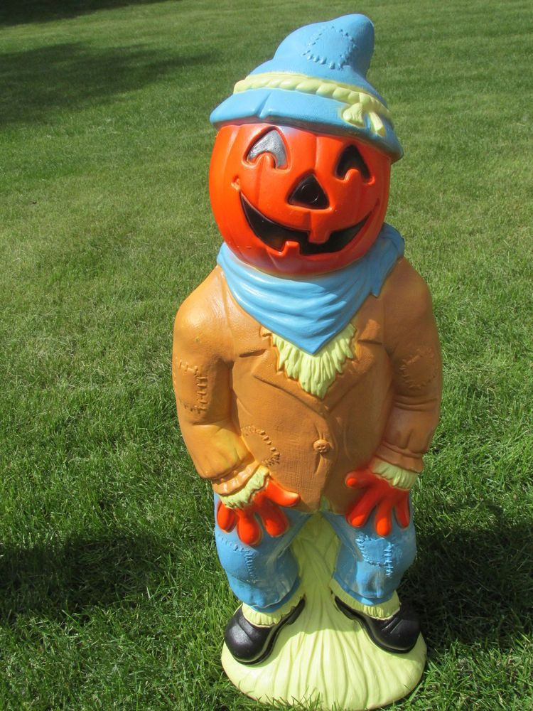 Scarecrow Blow Mold Inspirational Blow Mold Halloween Pumpkin Boy Lighted Vintage Scarecrow Yard Decor