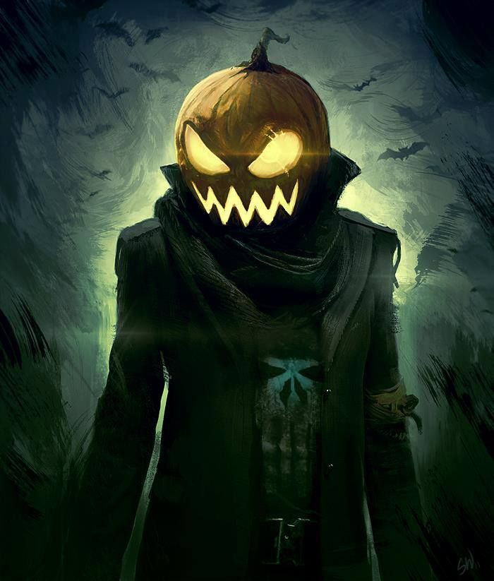 Scary Halloween Character Lovely Halloween Art Creepy Pumpkin Man