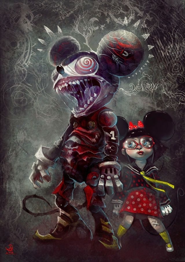 Scary Mickey Mouse Elegant Check Out All 32 Of these Fan Made Dark Disney Pieces Of Fan Art