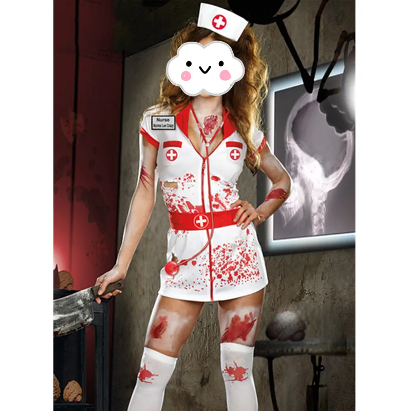 Scary Nurse Costume New 2016 Adult Scary Zombie Nurse Costume Women Y Scary Nurse Fancy