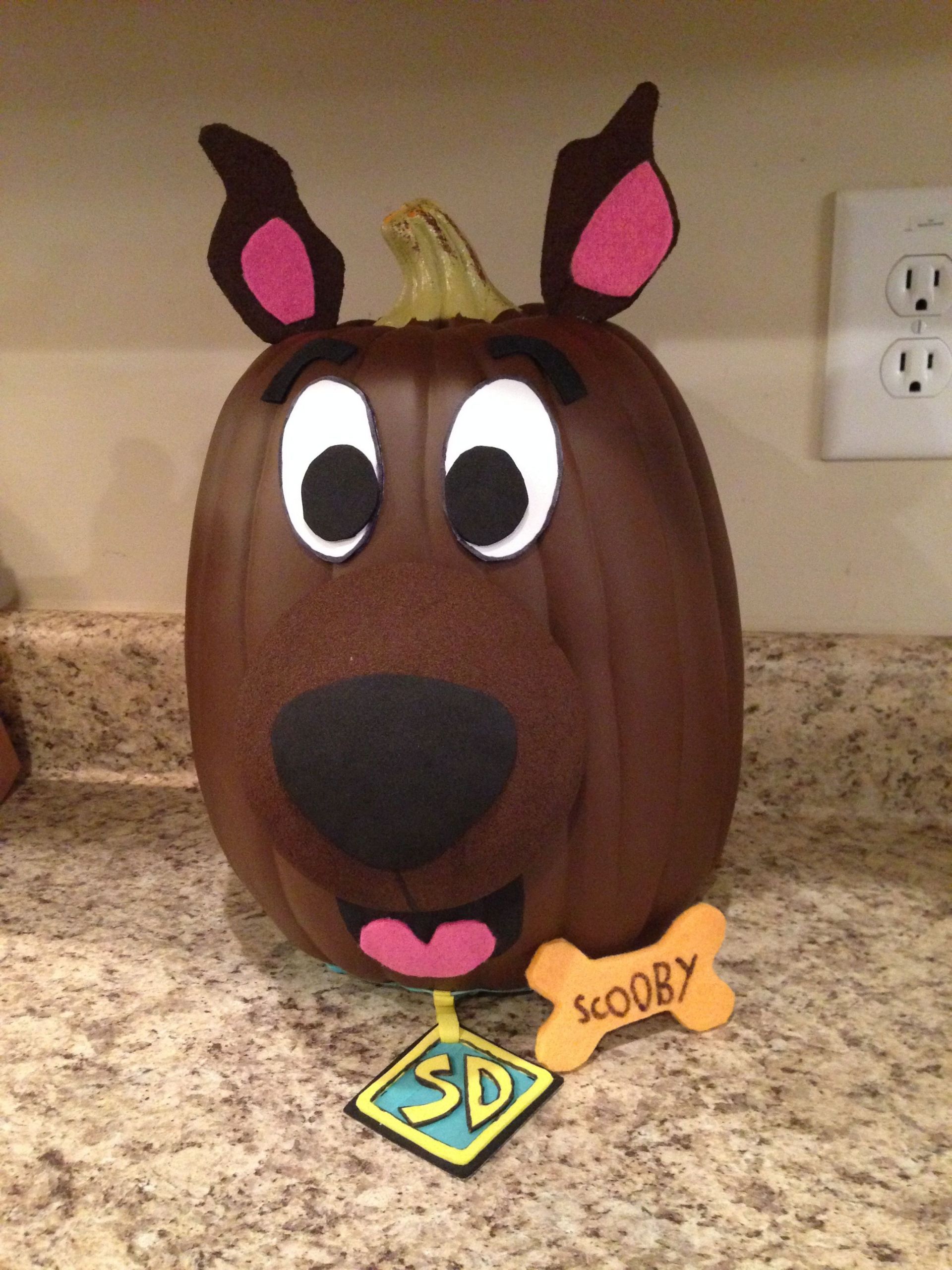 Scooby Doo Halloween Decorations Lovely Scooby Doo Painted Pumpkin Project