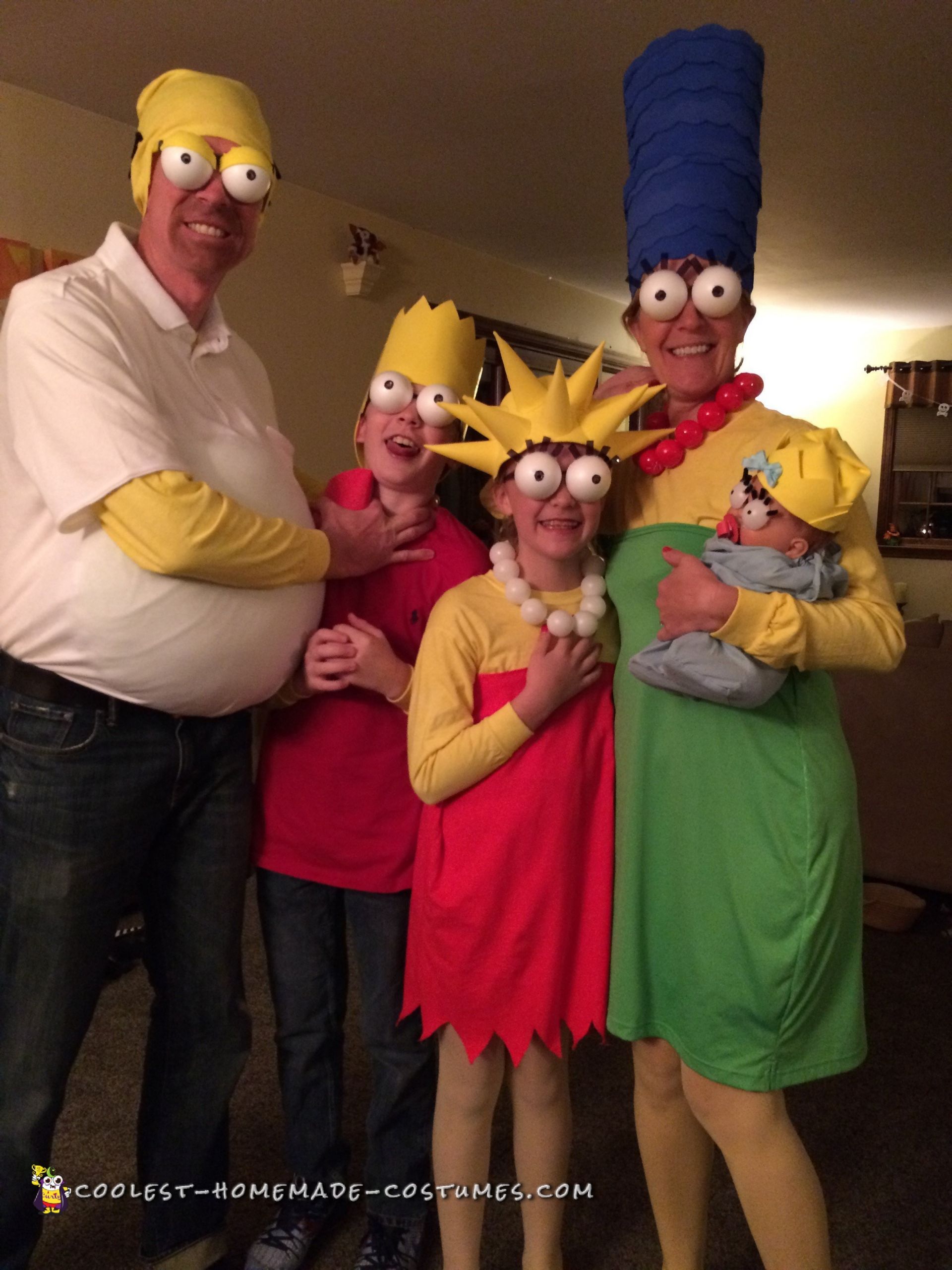 Simpsons Halloween Costumes Lovely Coolest Diy Simpsons Family Costumes