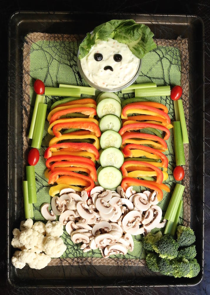 Skeleton Vegetable Tray Luxury Halloween Veggie Tray Appetizer Trio Recipe