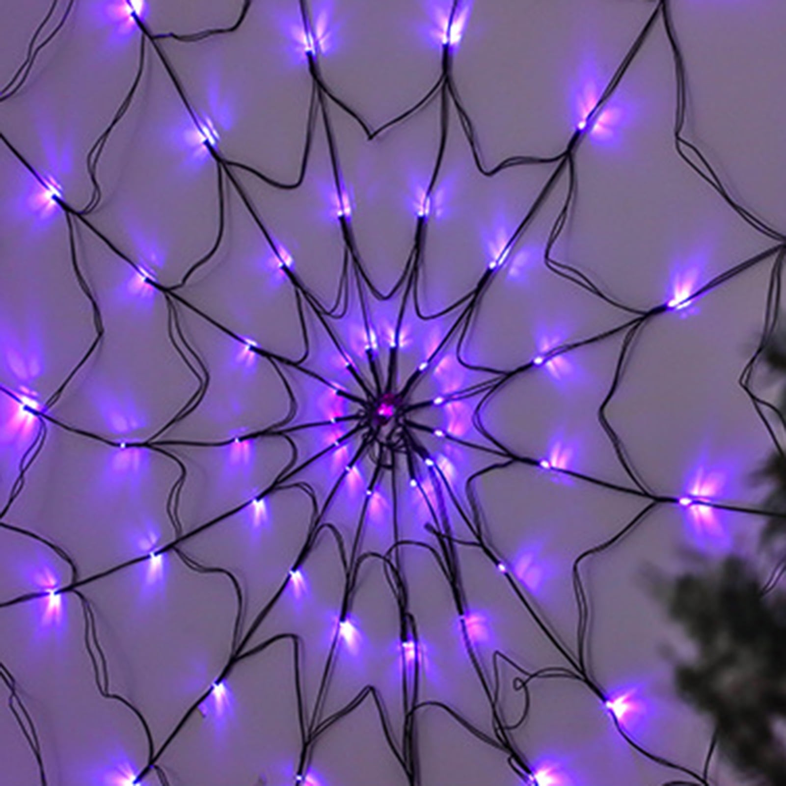 Spider Web Lights Luxury Travelwant Halloween Led Purple Spider Web Lights with Spider Light Up